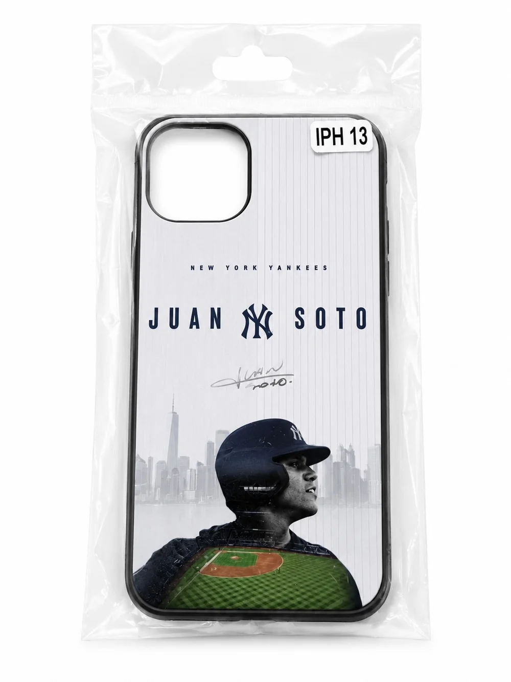 Juan Soto New York Yankees iPhone 13 Case - White/Navy